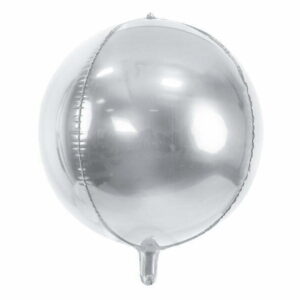 Balon Foliowy Kula Srebrny 40 cm