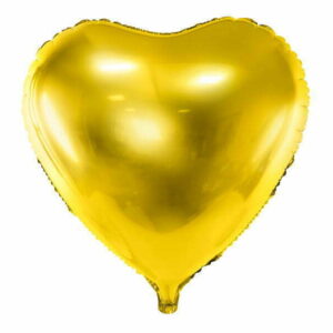 Balon Foliowe Serce Złoty 45 cm