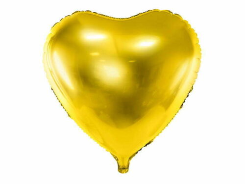 Balon Foliowe Serce Złoty 45 cm