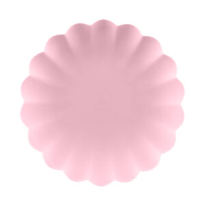 Talerzyk różowy eko plastik 22x22 cm