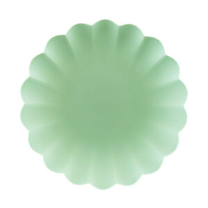 Talerzyk pastelowa zieleń eko plastik 22x22 cm